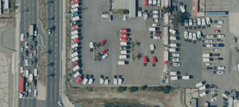 Fenced Truck Sales Yard