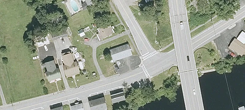 Corner Auto Garage with Two Bays