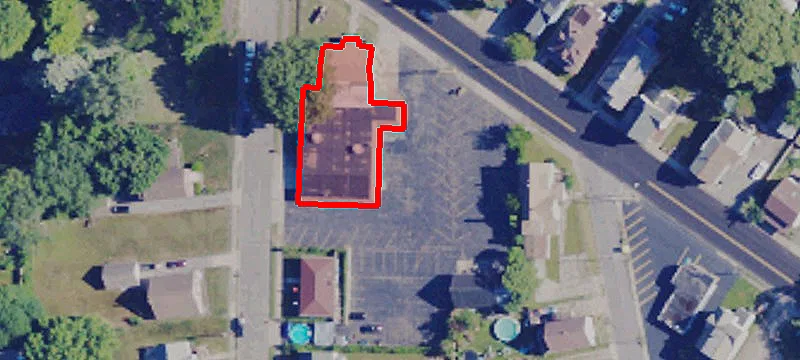 Funeral Home with Parking Lot
