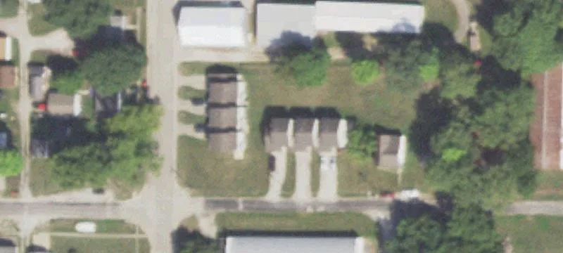 Six Townhome Apartment Building