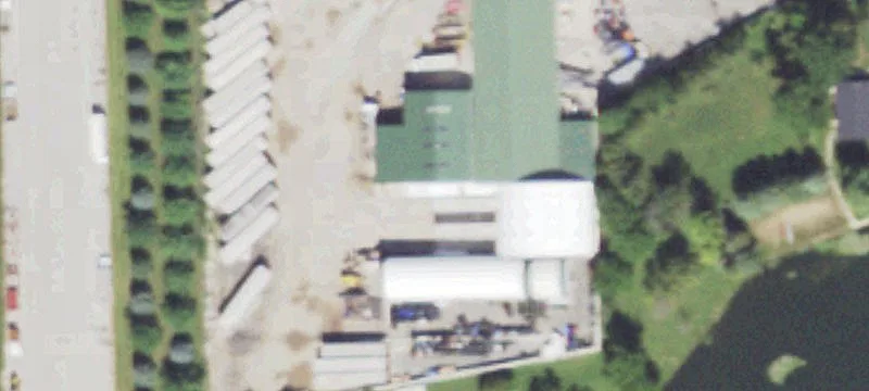 Fenced Industrial Storage Lot