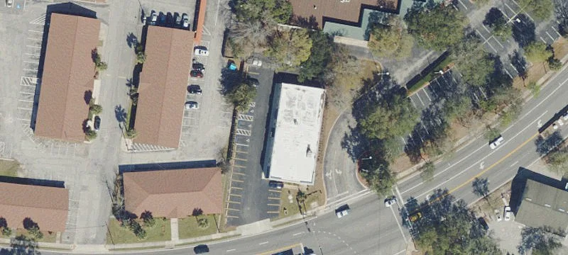 Office Building with Roll-Up Door