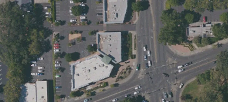 Corner Retail Endcap with Signage