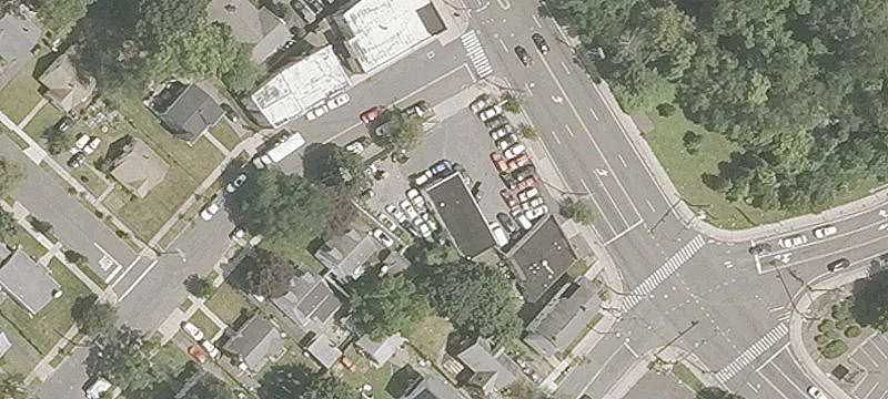 Corner Retail Storefronts with Parking