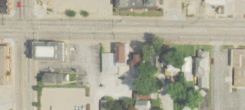 Mixed-Use Brick Building with Parking