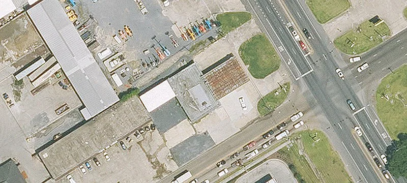 Former Gas Station and Warehouse