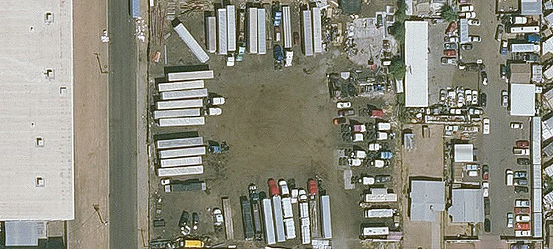 Secured Industrial Parking Lot