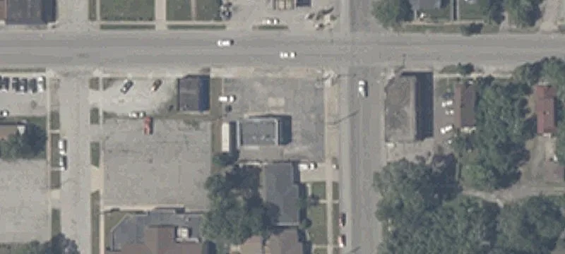 HVAC Workshop with Two Garage Doors
