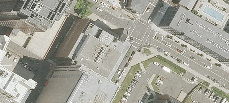 Downtown Office Building with Elevators