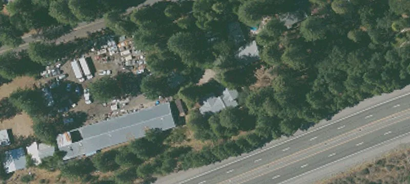 Fenced Industrial Yard with Pole Barn