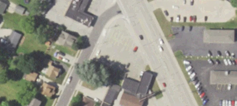 Well-Marked Parking Lot