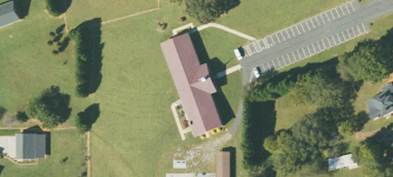 Brick Church Facility with Parking