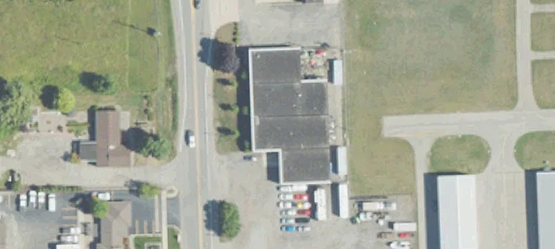 Automotive Industrial Building with Doors