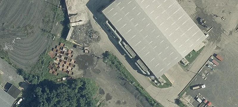 Industrial Building with Storage Yard