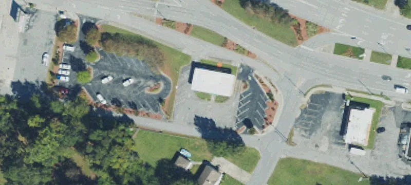Brick Bank Building with Drive-Thru