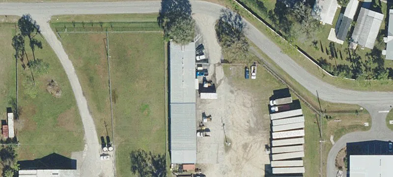 Warehouse with Fenced Yard