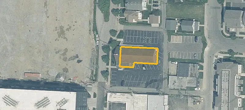 Brick Church with Parking Lots