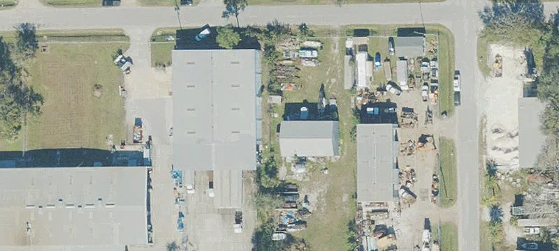 Industrial Building with Roll-Up Doors
