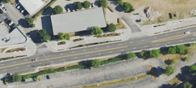 Corner Commercial Building with Drive-In Doors