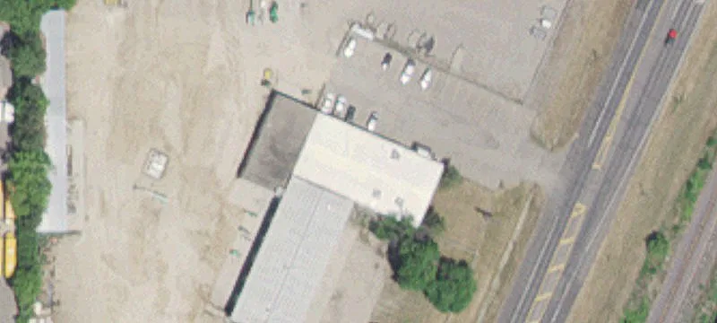 Industrial Warehouse with Cranes