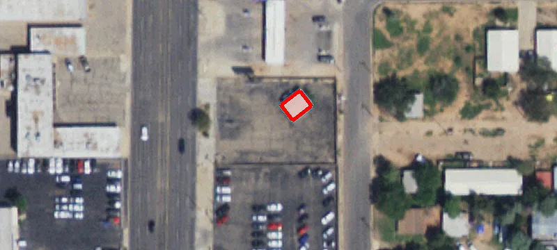 Fenced Auto Service Lot