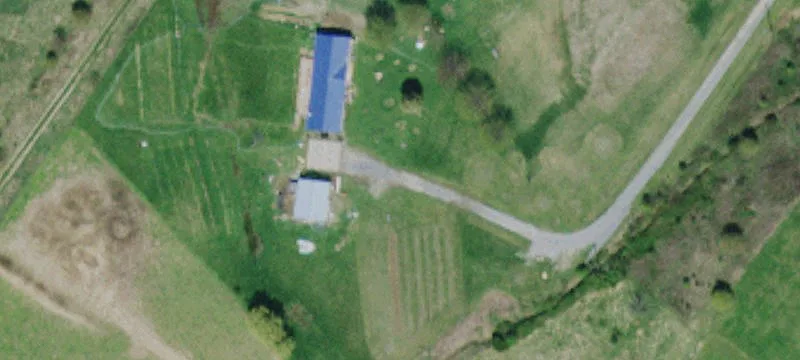 Adjoining Farm Tracts with Barn