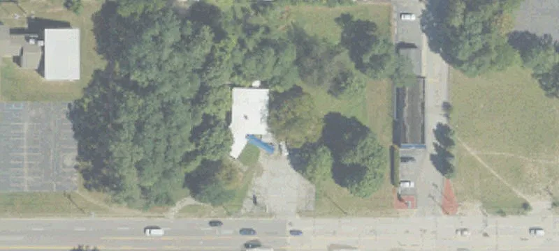 Church with Paved Parking Lot