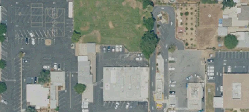 Retail Strip Center with Rooftop HVAC