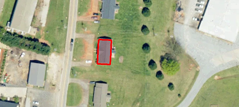 Warehouse with Gravel Yard