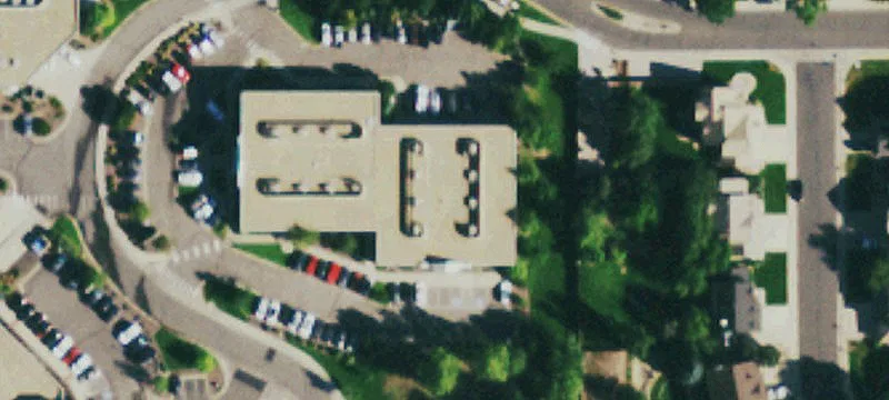 Modern Office Building with Parking