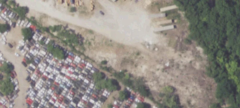 Industrial Production Site with Pallet History