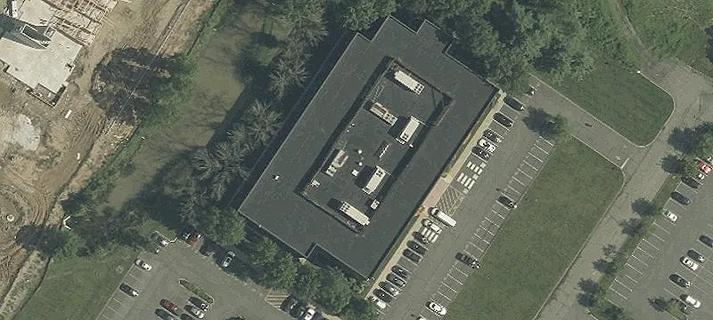 Atrium Office Building in Park
