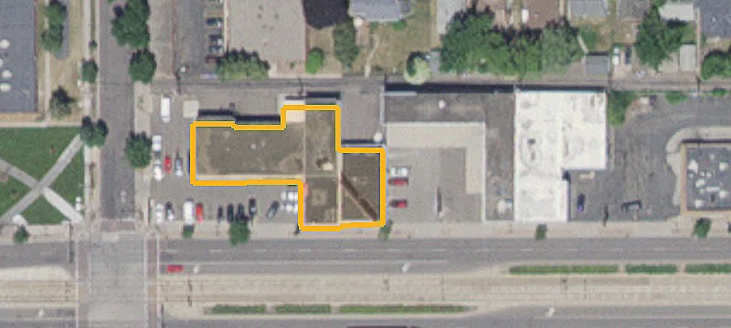 Retail Building with Fenced Parking