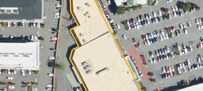 Retail Shopping Center at Corner