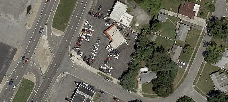 Neighborhood Shopping Center with Parking
