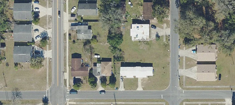 Duplex-Style Residential Building with Garages