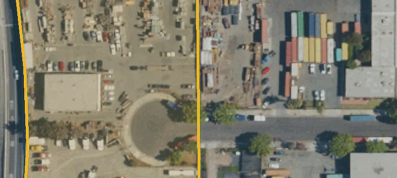 Industrial Yard with Tilt-Up Warehouse