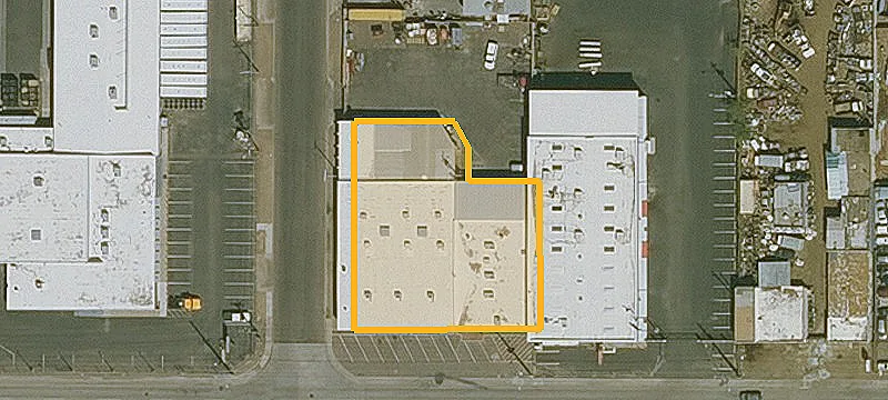 Rear Commercial Building Behind Laundromat
