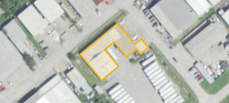 Industrial Yard with Roll-Up Doors
