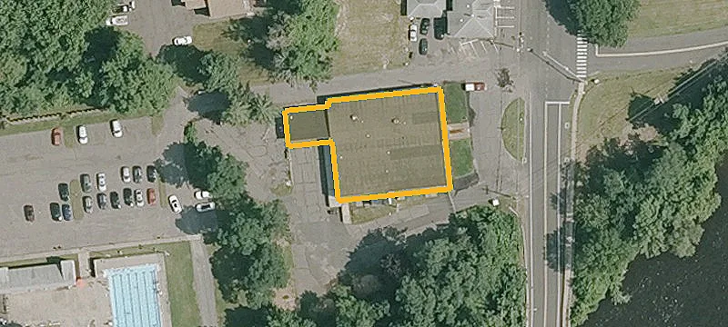 Office Building with Fenced Yard