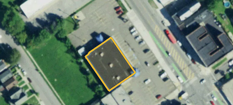 Corner Retail Building with Drive-Thru