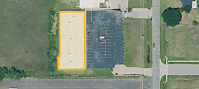 Retail Building with Paved Parking