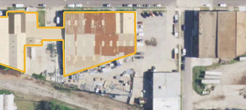 Warehouse with Fenced Storage Yard