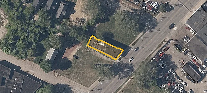 Brick Apartment Building with New Roof