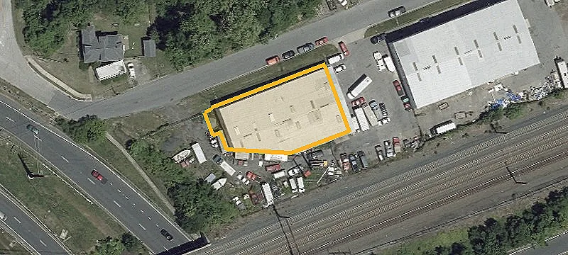 Fenced Industrial Storage Yard