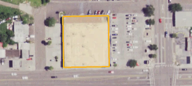 Signalized Corner Retail Building