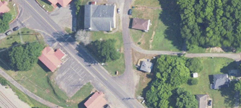 Brick Office Building With Parking