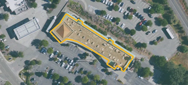 In-Line Retail Center on Corner