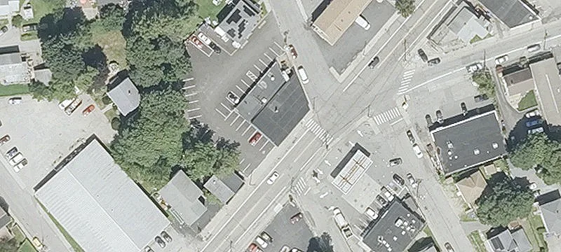 Bar and Restaurant Corner Building