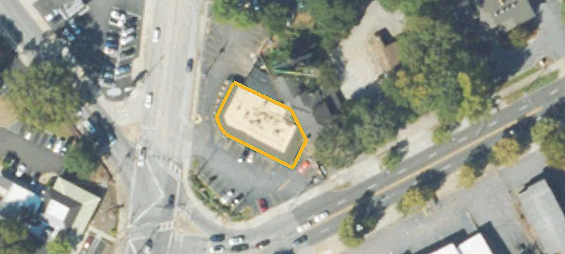 Commercial Land with Teardown Building